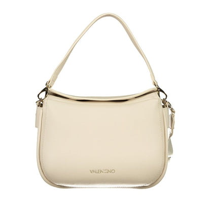 Beige Polyurethane Women's Bag