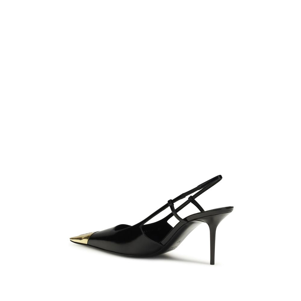Black Calf Leather Bos Taurus High Heel Pumps