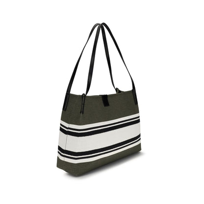 Black Cotton Shoulder Bag