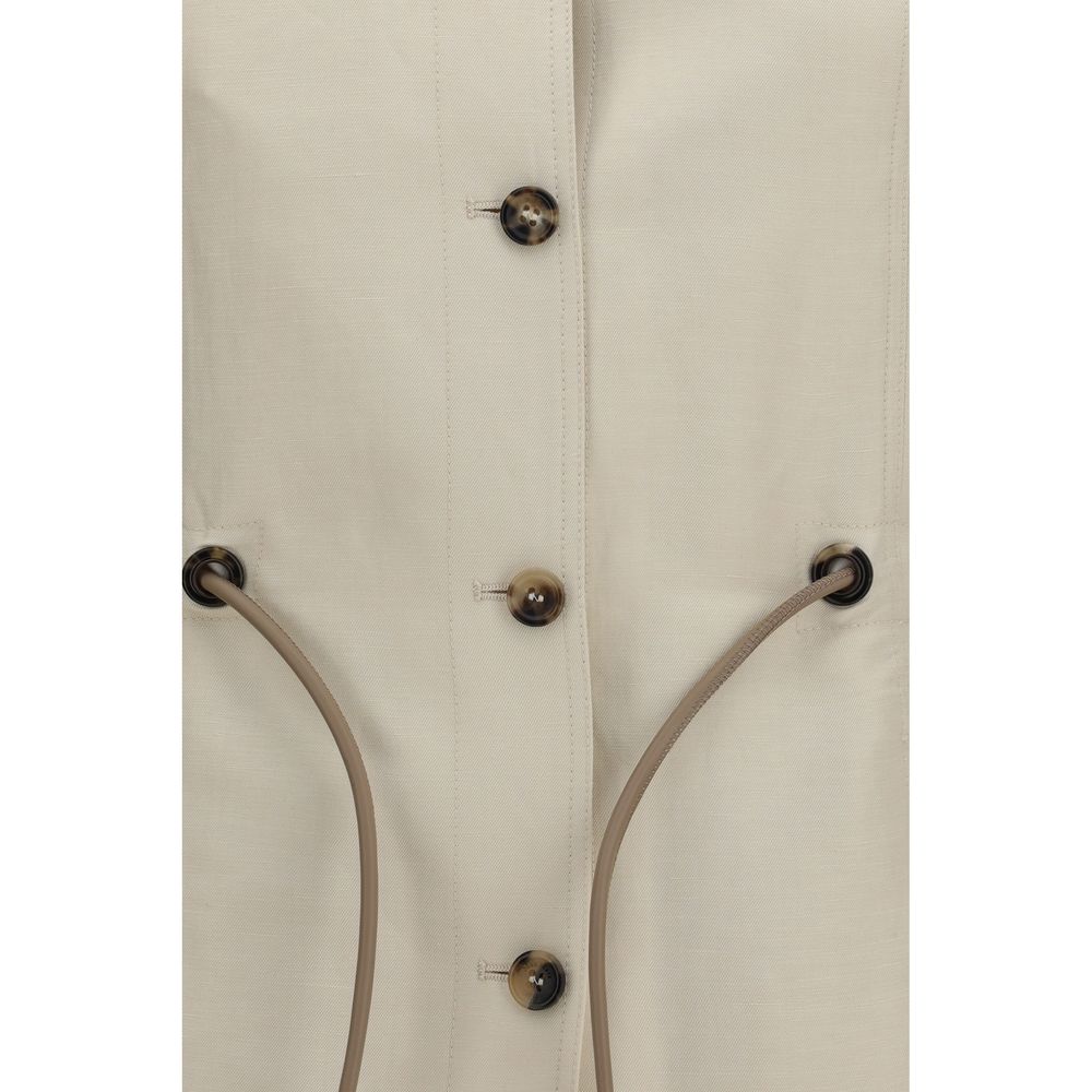 Beige Linen Clothing
