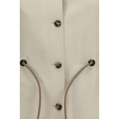 Beige Linen Clothing