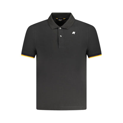 Black Cotton Men's Polo
