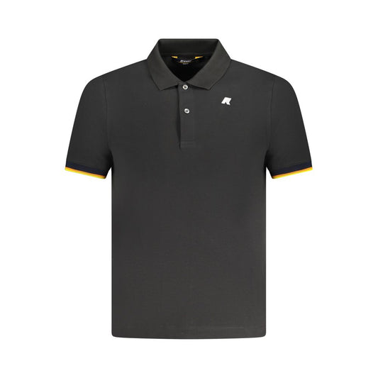 Black Cotton Men's Polo