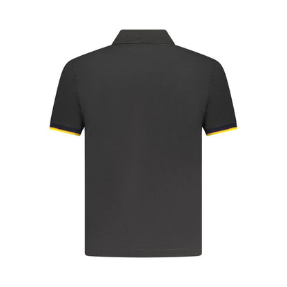 Black Cotton Men's Polo