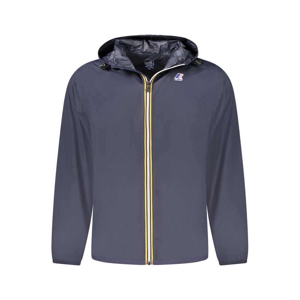 Blue Fabric Men Jacket