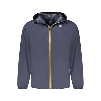 Blue Fabric Men Jacket