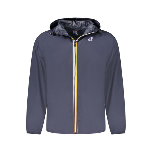 Blue Fabric Men Jacket
