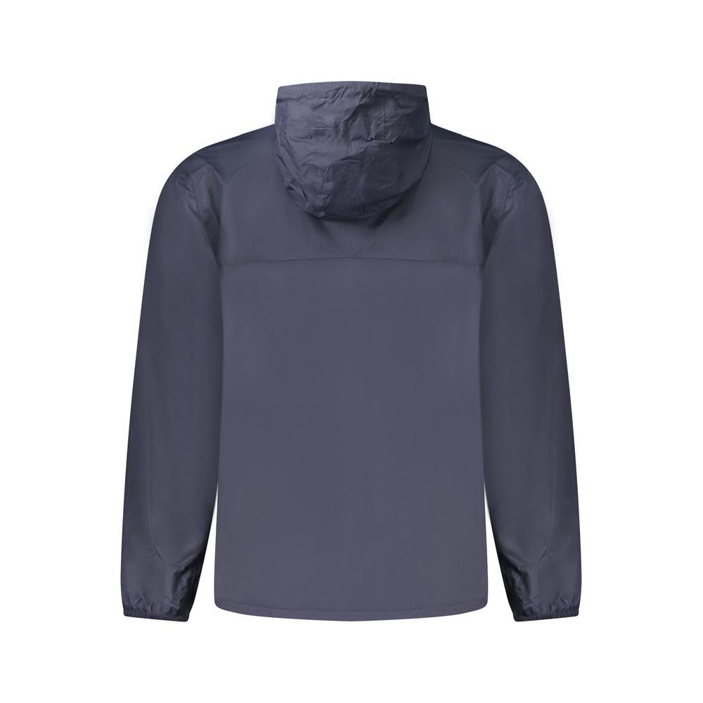 Blue Fabric Men Jacket