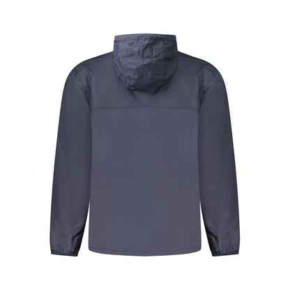 Blue Fabric Men Jacket