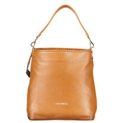 Brown Polyurethane Women's Bag
