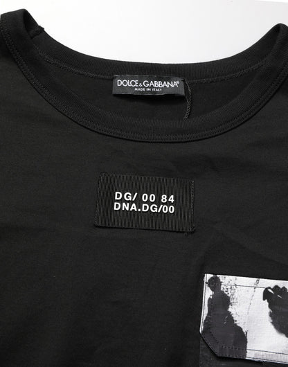 Black Camouflage Pocket Oversized T-shirt