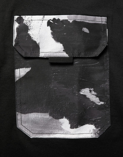 Black Camouflage Pocket Oversized T-shirt