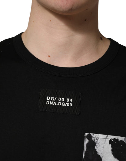 Black Camouflage Pocket Oversized T-shirt