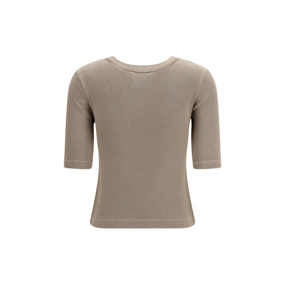 Beige Cotton T-Shirt