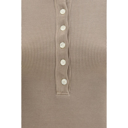 Beige Cotton T-Shirt