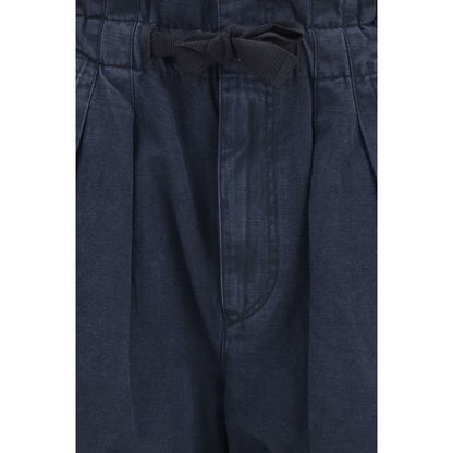 Black Cotton Bermuda Shorts
