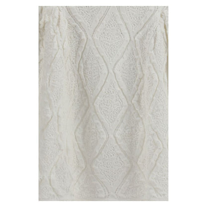 White Polyester Casual Dress