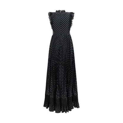 Black Polyester Casual Dress