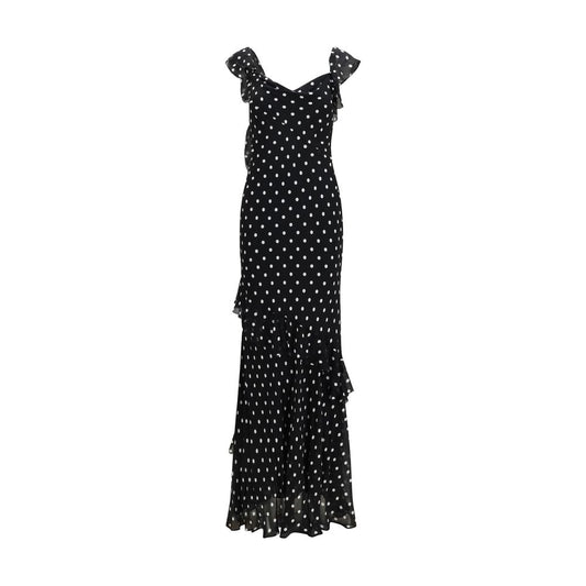 Black Viscose Casual Dress