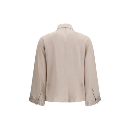 Beige Linen Shirt