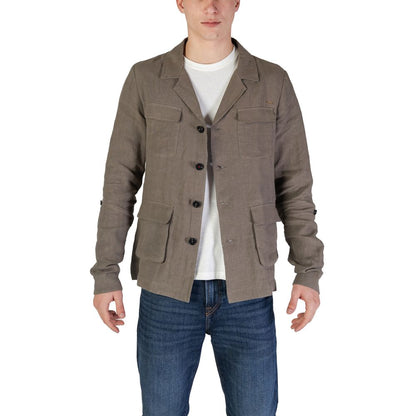 Green Linen Blazer