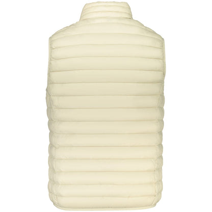 Beige Polyester Mens Vest