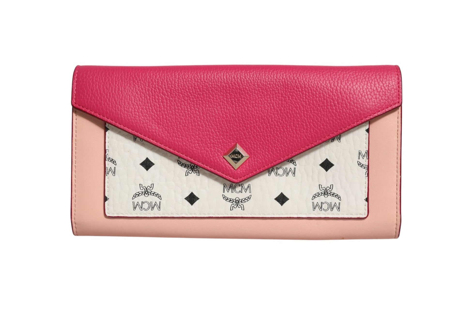 Colorblock Visetos Love Letter Crossbody Wallet