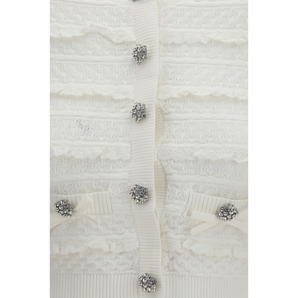 White Viscose Cardigan