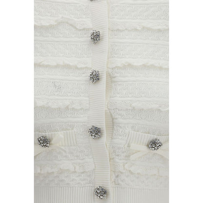 White Viscose Cardigan