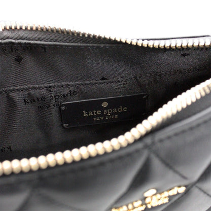 Kate Spade Carey Small Black Quilted Leather Zip Top Crossbody Bag
