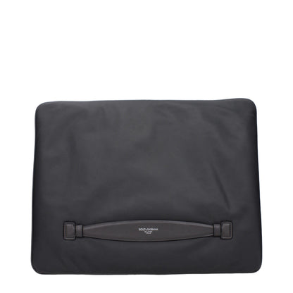 Gray Fabric Clutch Bag