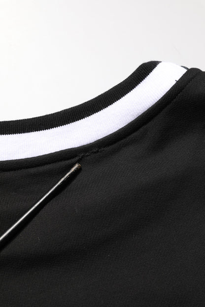 Black DGLogo Print Cotton Sweatshirt Sweater