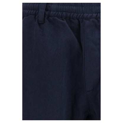 Blue Cotton Cargo Pants