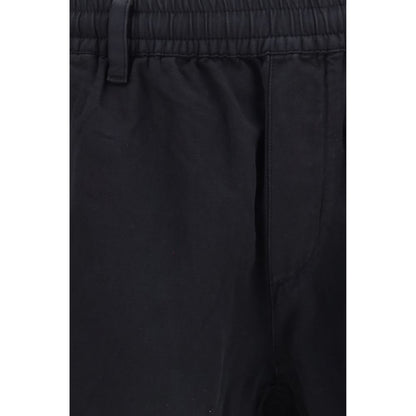 Black Cotton Cargo Pants