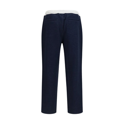 Blue Cotton Joggers (Workout Pants)