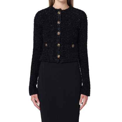 Black Cotton Cardigan