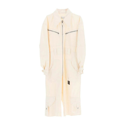 White Cotton Jumpsuit