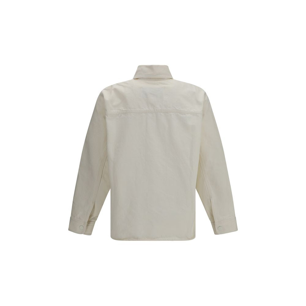 Beige Cotton Denim Jacket