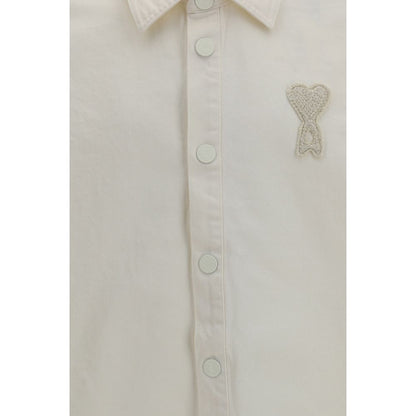 Beige Cotton Denim Jacket