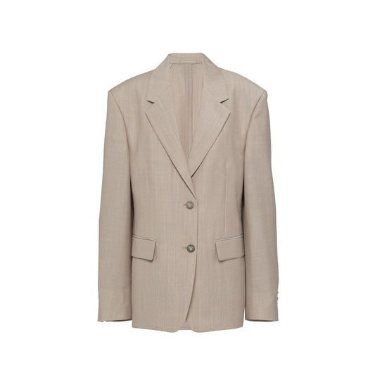 Beige Mohair Blazer