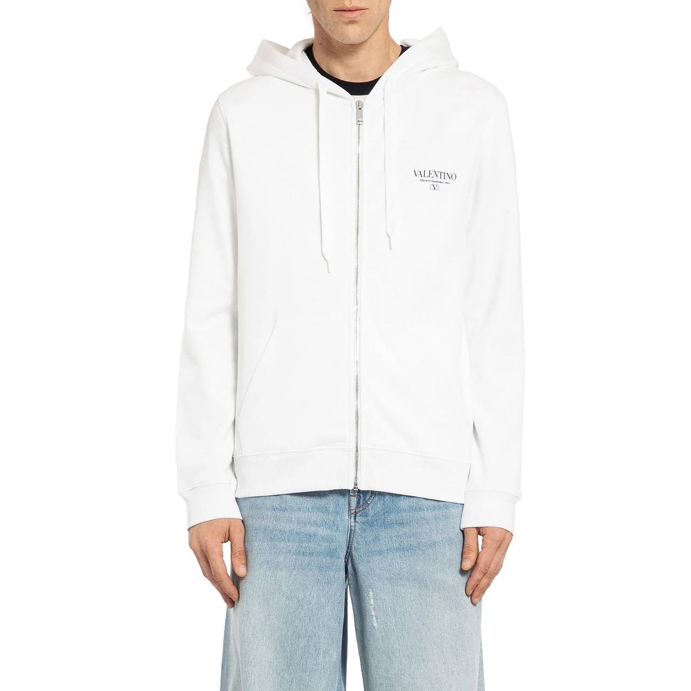 White Cotton Sweatshirt