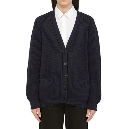 Blue Cotton Cardigan