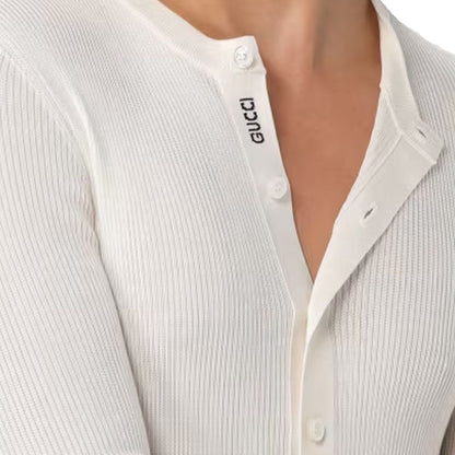 White Silk T-Shirt
