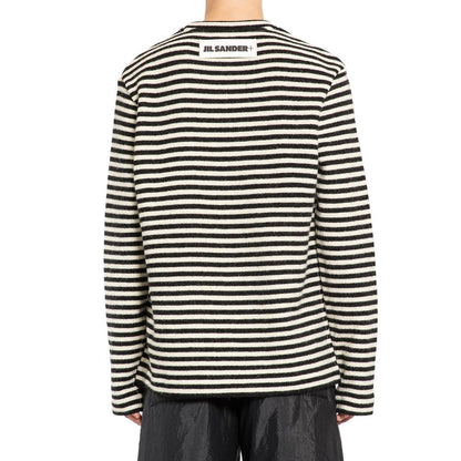 White Wool Long Sleeve T-Shirt