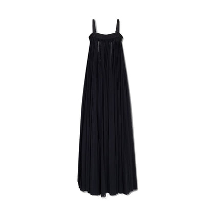 Black Cotton Casual Dress