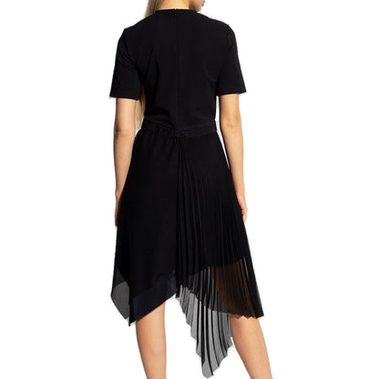 Black Polyester Casual Dress
