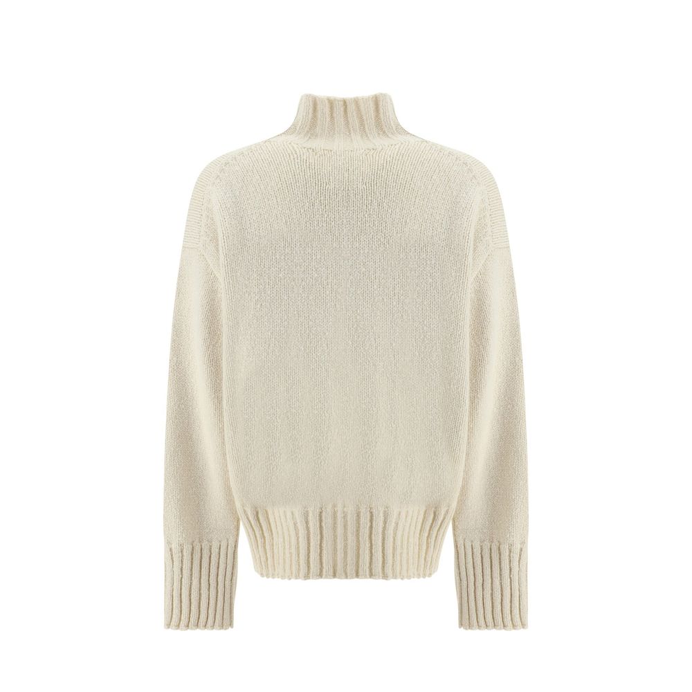 White Silk Sweatshirt