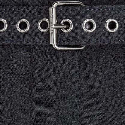 Black Wool Casual Pants
