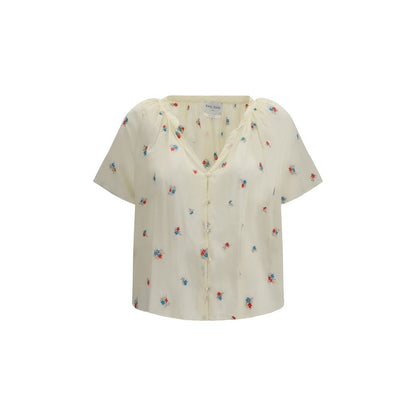Beige Cotton Pattern Shirt