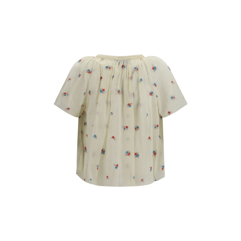 Beige Cotton Pattern Shirt
